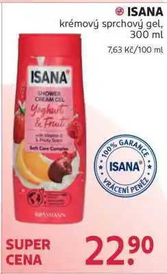 Rossmann ISANA krémový sprchový gel nabídka