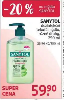 Rossmann SANYTOL nabídka