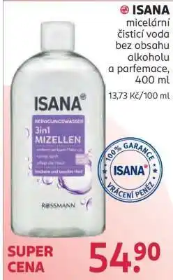 Rossmann ISANA micelární čisticí voda nabídka
