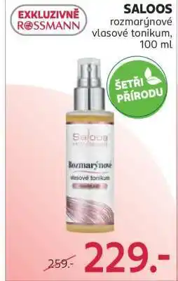 Rossmann SALOOS rozmarýnové vlasové tonikum, 100 ml nabídka