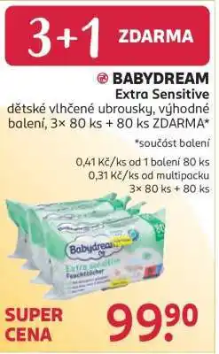 Rossmann BABYDREAM Extra Sensitive nabídka