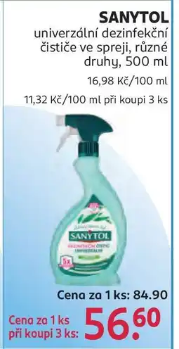 Rossmann SANYTOL nabídka
