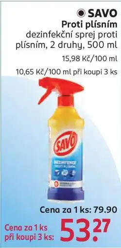 Rossmann Savo proti plísním nabídka