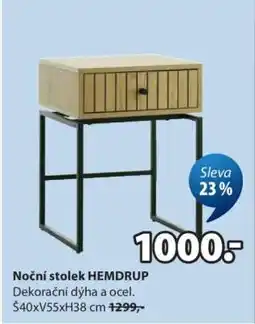 JYSK Noční stolek HEMDRUP nabídka
