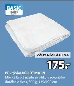 JYSK PŘIKRÝVKA BREIDTINDEN nabídka