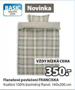 JYSK Flanelové povlečení FRANCISKA nabídka