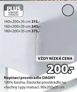 JYSK Napínací prostěradlo DAGNY nabídka