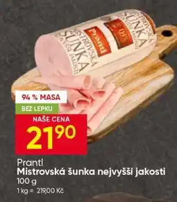 Hruška Prantl Mistrovská šunka nejvyšší jakosti nabídka