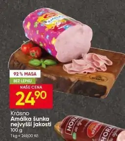 Hruška KRÁSNO AMÁLKA, ŠUNKA NEJVYŠŠÍ JAKOSTI nabídka