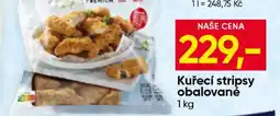 Hruška Kuřecí stripsy obalované nabídka