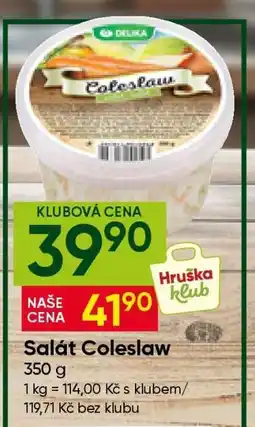 Hruška Salát Coleslaw nabídka
