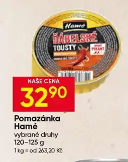 Hruška Pomazánka Hamé nabídka