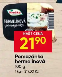 Hruška Pomazánka Hermelínová nabídka