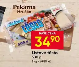 Hruška Listové těsto nabídka