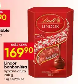Hruška Lindor bonboniéra nabídka