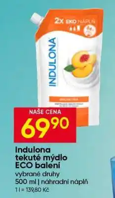Hruška Indulona tekuté mýdlo ECO balení nabídka