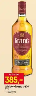 Hruška Whisky Grant´s 40% nabídka