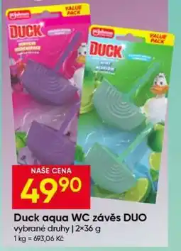 Hruška Duck aqua WC závěs DUO nabídka