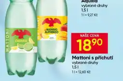 Hruška Mattoni s příchutí nabídka