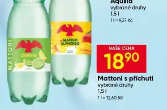 Hruška Mattoni s příchutí nabídka