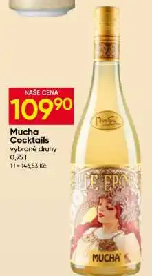 Hruška Mucha Cocktails nabídka