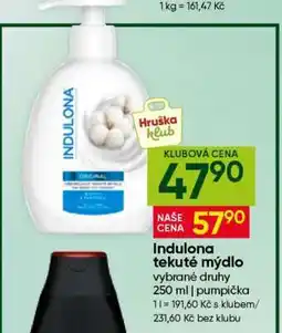 Hruška Indulona TEKUTÉ MÝDLO nabídka