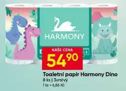 Hruška Toaletní papír Harmony Dino nabídka