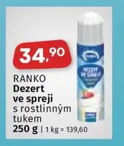Coop RANKO Dezert ve spreji nabídka