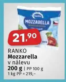 Coop RANKO MOZZARELLA nabídka