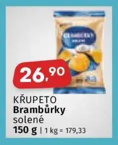 Coop KŘUPETO BRAMBŮRKY SOLENÉ nabídka