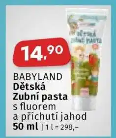 Coop BABYLAND DĚTSKÁ ZUBNÍ PASTA nabídka