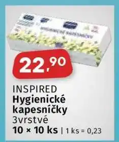 Coop INSPIRED Hygienické kapesníčky nabídka