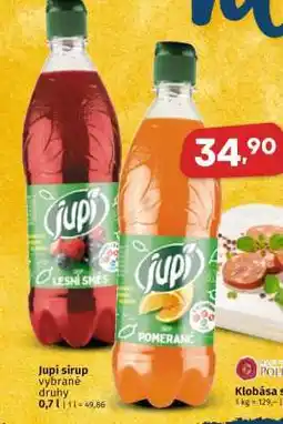 Coop Jupí sirup nabídka