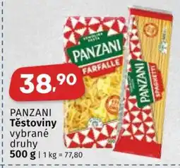 Coop Panzani Těstoviny nabídka