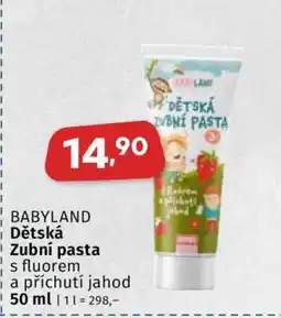 Coop BABYLAND DĚTSKÁ ZUBNÍ PASTA nabídka