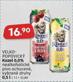 Coop Kozel 0,0 % nabídka