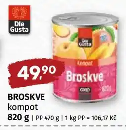 Coop Broskve nabídka