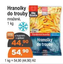COOP DISKONT Die Gusta Hranolky do trouby nabídka