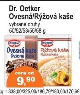 COOP DISKONT Dr. Oetker Ovesná/Rýžová kaše nabídka
