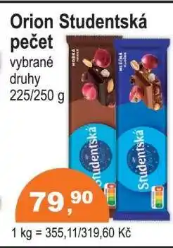 COOP DISKONT Orion Studentská pečeť nabídka