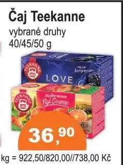 COOP DISKONT ČAJ TEEKANNE nabídka