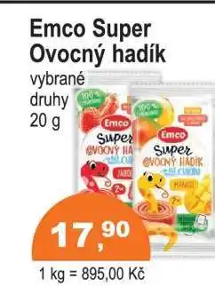 COOP DISKONT EMCO SUPER OVOCNÝ HADÍK nabídka