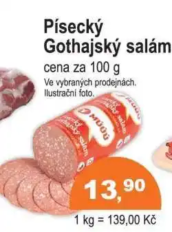 COOP DISKONT Písecký gothajský salám nabídka