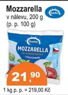 COOP DISKONT Mozzarella nabídka
