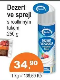 COOP DISKONT DEZERT VE SPREJI nabídka