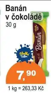 COOP DISKONT Banán v čokoládě nabídka