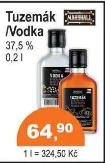 COOP DISKONT MARSHALL TUZEMÁK, VODKA nabídka