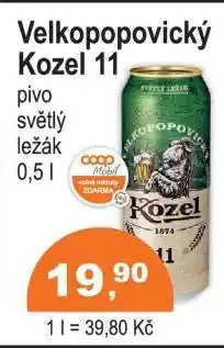 COOP DISKONT Velkopopovický Kozel 11 nabídka