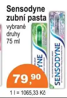 COOP DISKONT Sensodyne zubní pasta nabídka