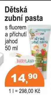 COOP DISKONT Dětská zubní pasta nabídka